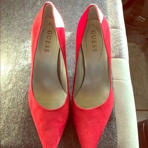 Guess high heels red